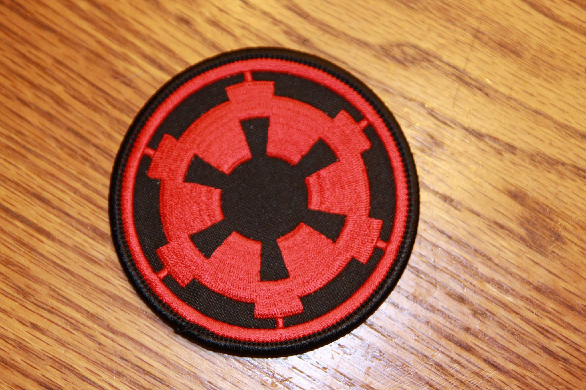 Star Wars Imperial Cog Logo USA Mailed SWPA-FC-16 3" Red & Black  Patch 